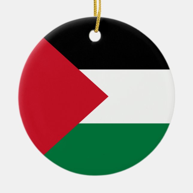 Décoration En Céramique Drapeau de Palestine (Devant)