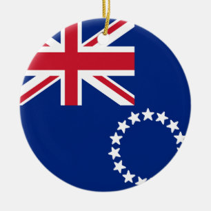 Décoration En Céramique Drapeau des Îles Cook