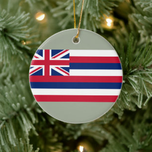 Décoration En Céramique Drapeau d'Hawaï (État des États-Unis)