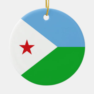 Décoration En Céramique Drapeau Djibouti