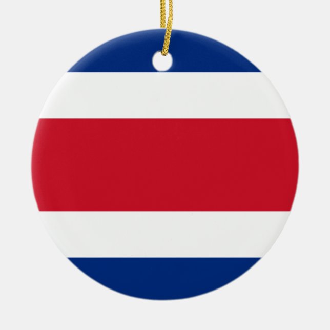 Décoration En Céramique Drapeau du Costa Rica (Devant)