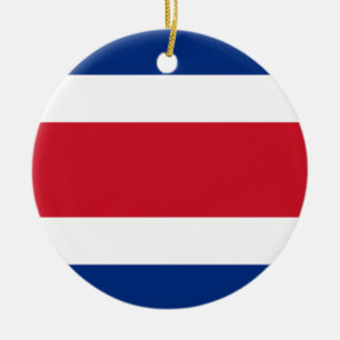 Décoration En Céramique Drapeau du Costa Rica