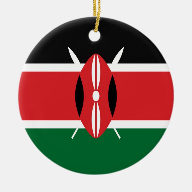 Décoration En Céramique Drapeau du Kenya (Devant)