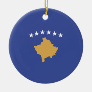 Décoration En Céramique drapeau du Kosovo