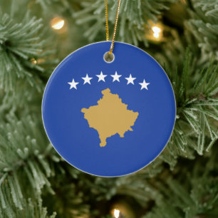 Décoration En Céramique Drapeau du Kosovo