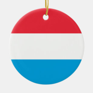 Décoration En Céramique Drapeau du Luxembourg