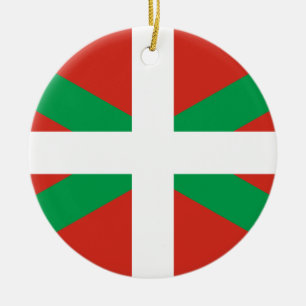 Décoration En Céramique Drapeau du Pays basque