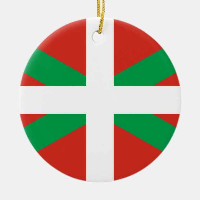 Décoration En Céramique Drapeau du Pays basque (Devant)
