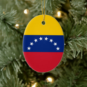 Décoration En Céramique Drapeau du Venezuela