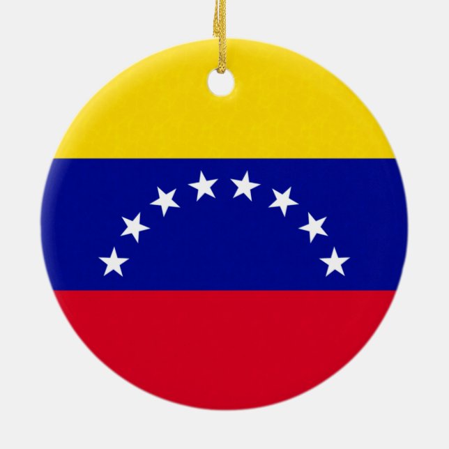 Décoration En Céramique Drapeau du Venezuela (Dos)