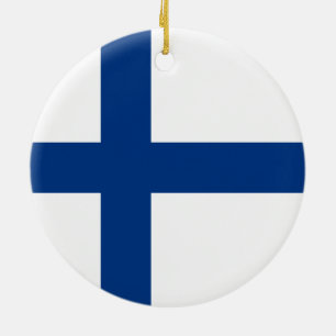 Décoration En Céramique Drapeau finlandais (Finlande)