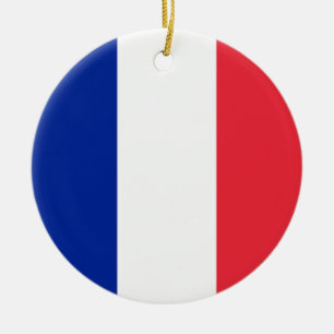 Décoration En Céramique Drapeau français