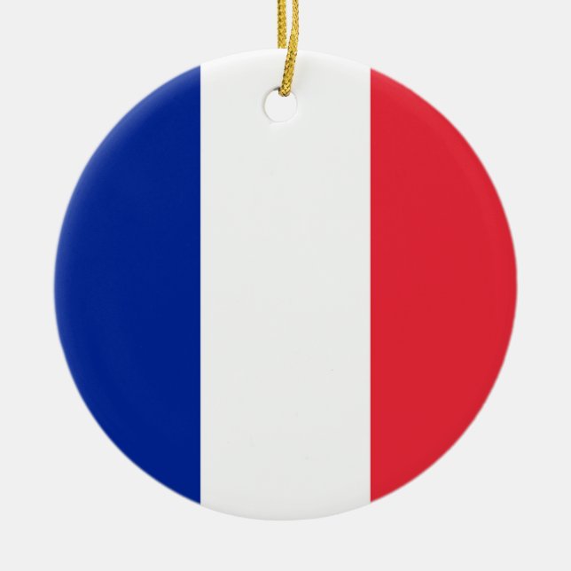 Décoration En Céramique Drapeau France (Devant)
