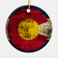 Drapeau grunge du Colorado