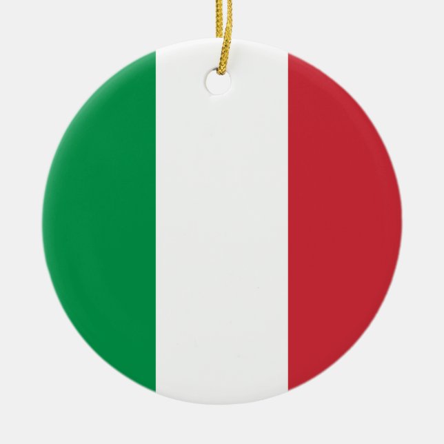 Décoration En Céramique Drapeau Italie (Devant)