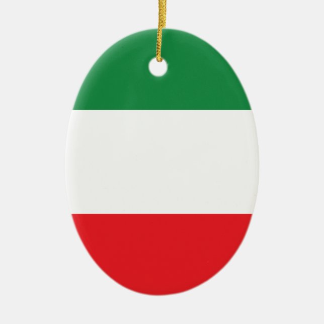 Décoration En Céramique Drapeau italien (Devant)