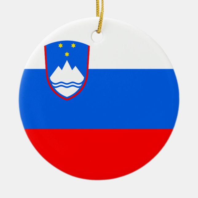 Décoration En Céramique Drapeau Slovénie (Devant)