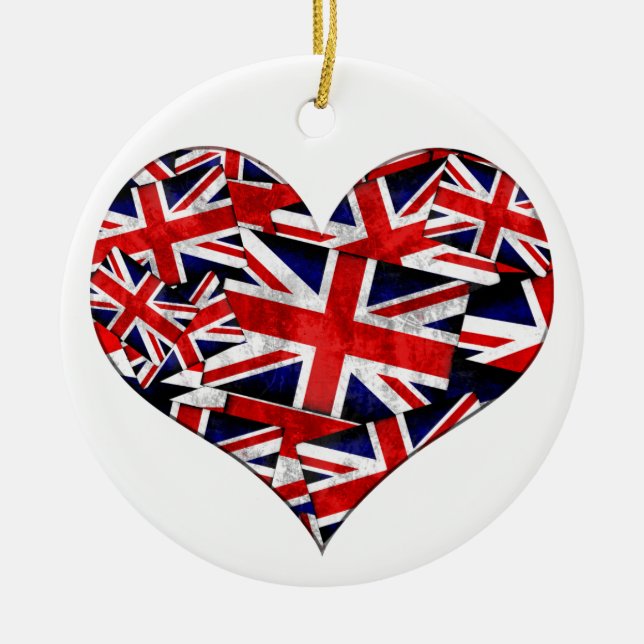 Décoration En Céramique Drapeau Union Jack British England UK (Devant)