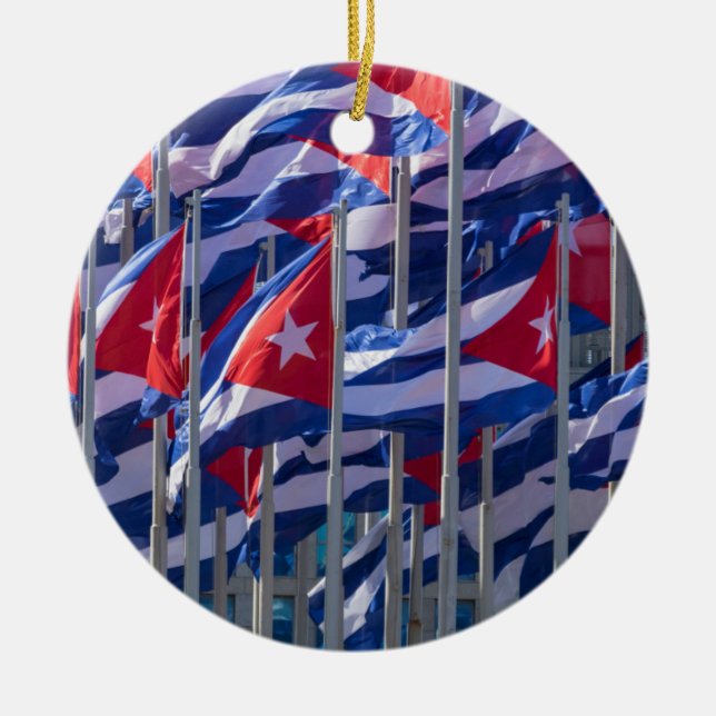Décoration En Céramique Drapeaux cubains, La Havane, Cuba (Devant)