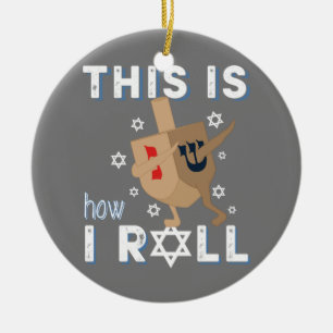Décoration En Céramique Dreidel Menorah Funny Hanukkah Gift This Is How I