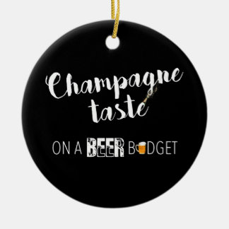 Décoration En Céramique Drôle Champagne Goûter Sur Un Budget Bière Alcool