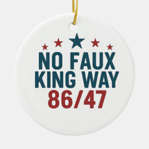 Décoration En Céramique Drôle Pas De Faux Roi Façon 86 47 4 Juillet