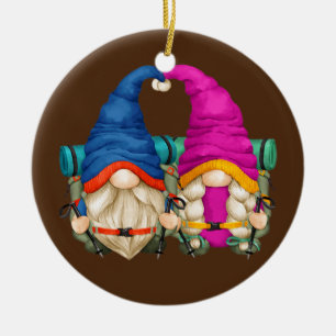 Décoration En Céramique Drôle Randonnée Maman Et Papa Design Avec Hiker Un