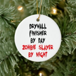 Décoration En Céramique Drywall Finisher Zombie Slayer