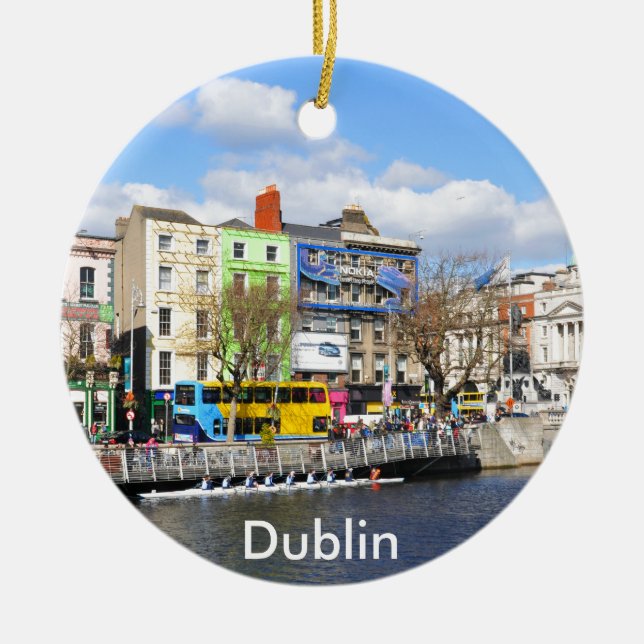 Décoration En Céramique Dublin. L'Irlande (Devant)