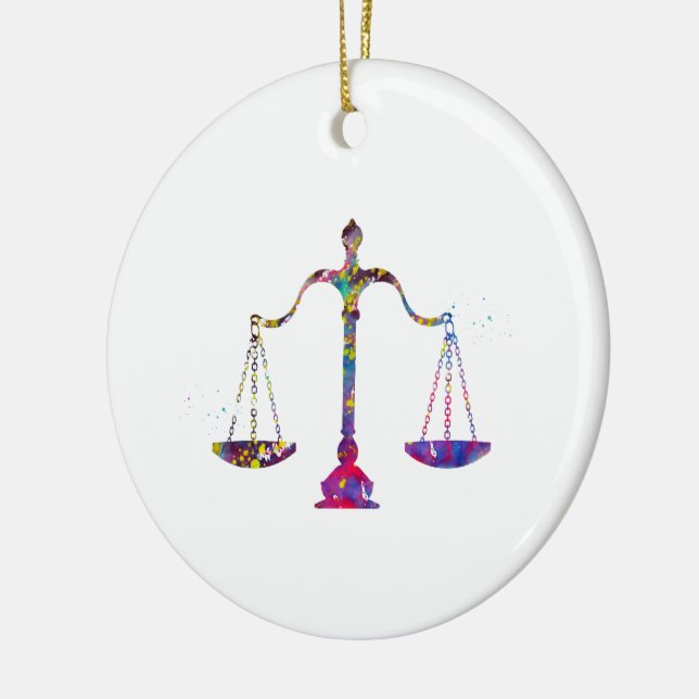 Décoration En Céramique Échelles de justice (Gauche)