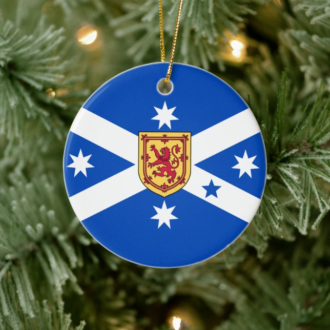 Décoration En Céramique Écossais Australien (drapeau du patrimoine) (Arbre)