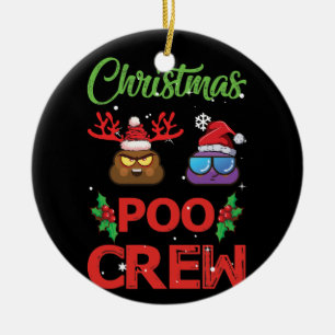 Décoration En Céramique Écran de Noël Poop de Noël Emoji
