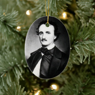 Décoration En Céramique Edgar Allan Poe Portrait  