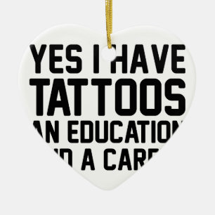 Décoration En Céramique Éducation de tatouages et une carrière