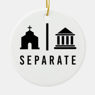 Décoration En Céramique Église et État séparés