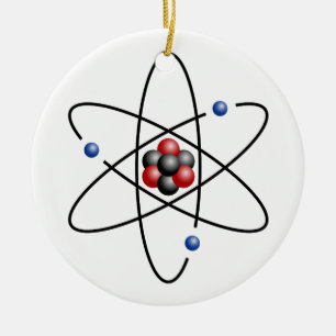 Décoration En Céramique Élément chimique lithium Atom Numéro atomique 3