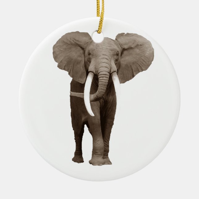Décoration En Céramique Eléphant (Devant)