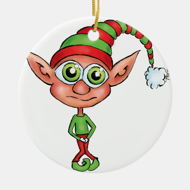 Décoration En Céramique Elf a obtenu de faire pipi ! (Devant)