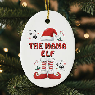 Décoration En Céramique Elf Boots Santa Claus Casquette Blanc Noël