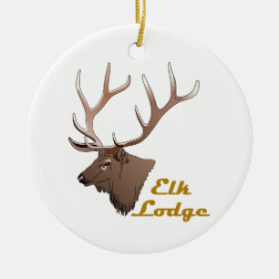 Décoration En Céramique Elk Lodge