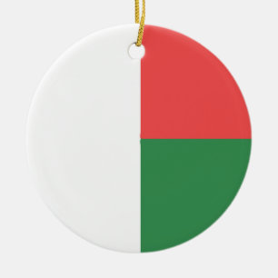 Décoration En Céramique Emblème du drapeau de Madagascar