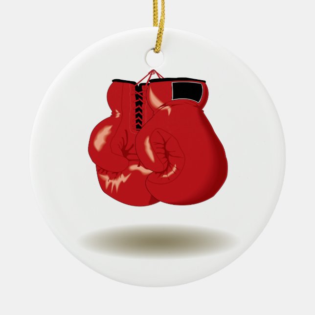 Décoration En Céramique Emblème frais de boxe (Devant)