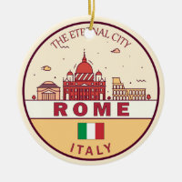 Emblème Skyline de Rome Italie