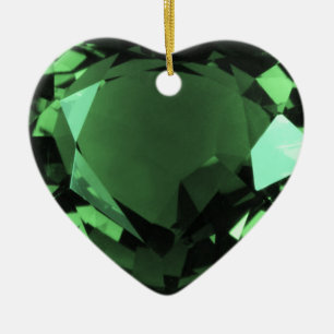 Décoration En Céramique Emerald Heart