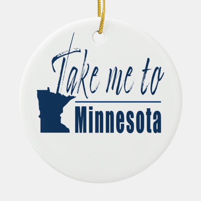 Décoration En Céramique Emmène-moi au Minnesota (Devant)