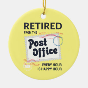 Décoration En Céramique Employé de poste retraité Mailman Gardien de retra