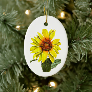 Décoration En Céramique Encouragement positif Tournesol