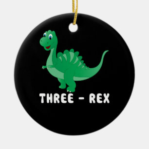 Décoration En Céramique Enfants 3 ans Anniversaire Garçon Cadeau Dinosaure