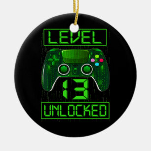 Décoration En Céramique Enfants Niveau 13 Déverrouillé Funny Video Gamer 1