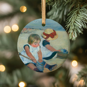 Décoration En Céramique Enfants sur la plage   Carte postale Mary Cassatt